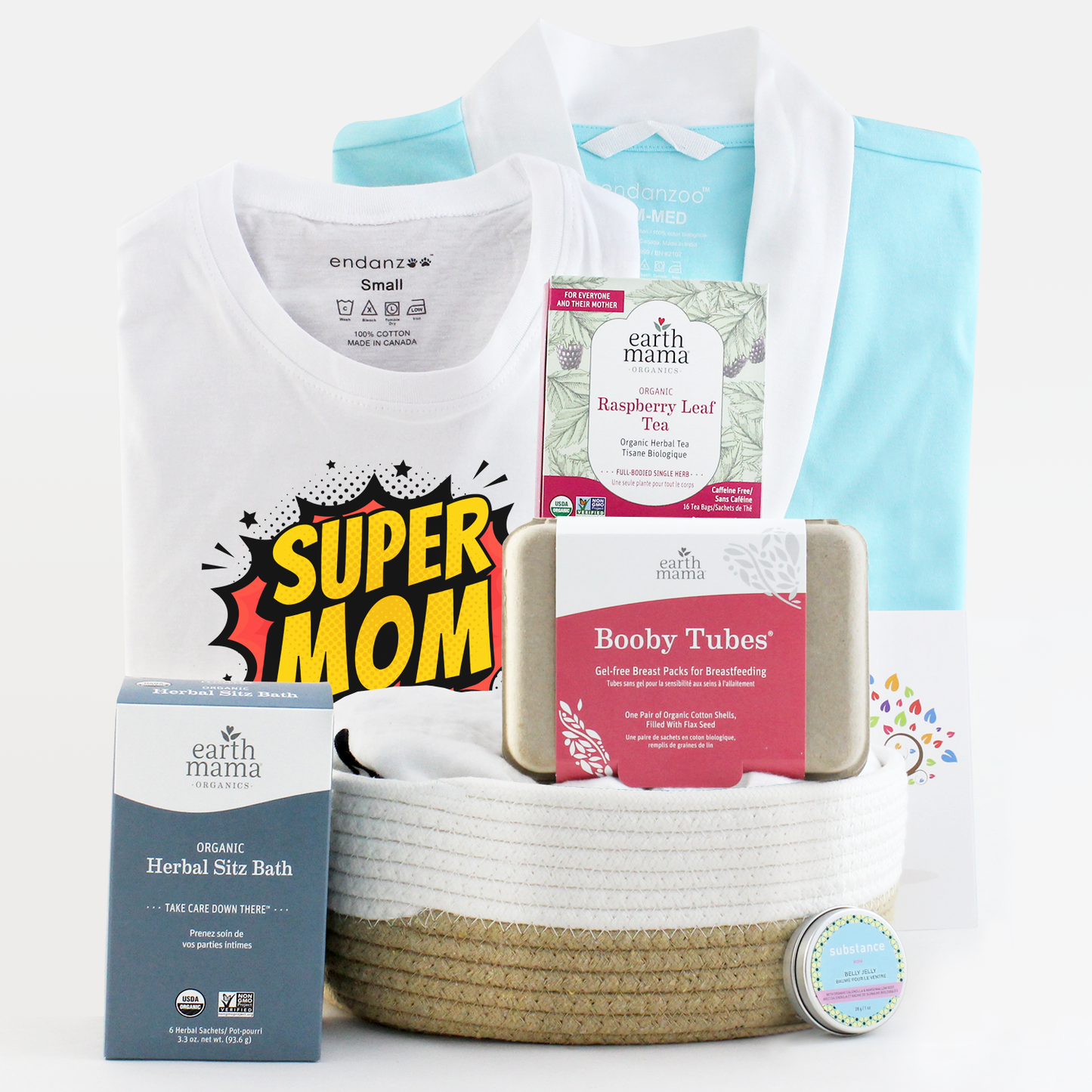 Zeronto Postpartum Gift Basket for New Mom - Recovery Magic (Blue