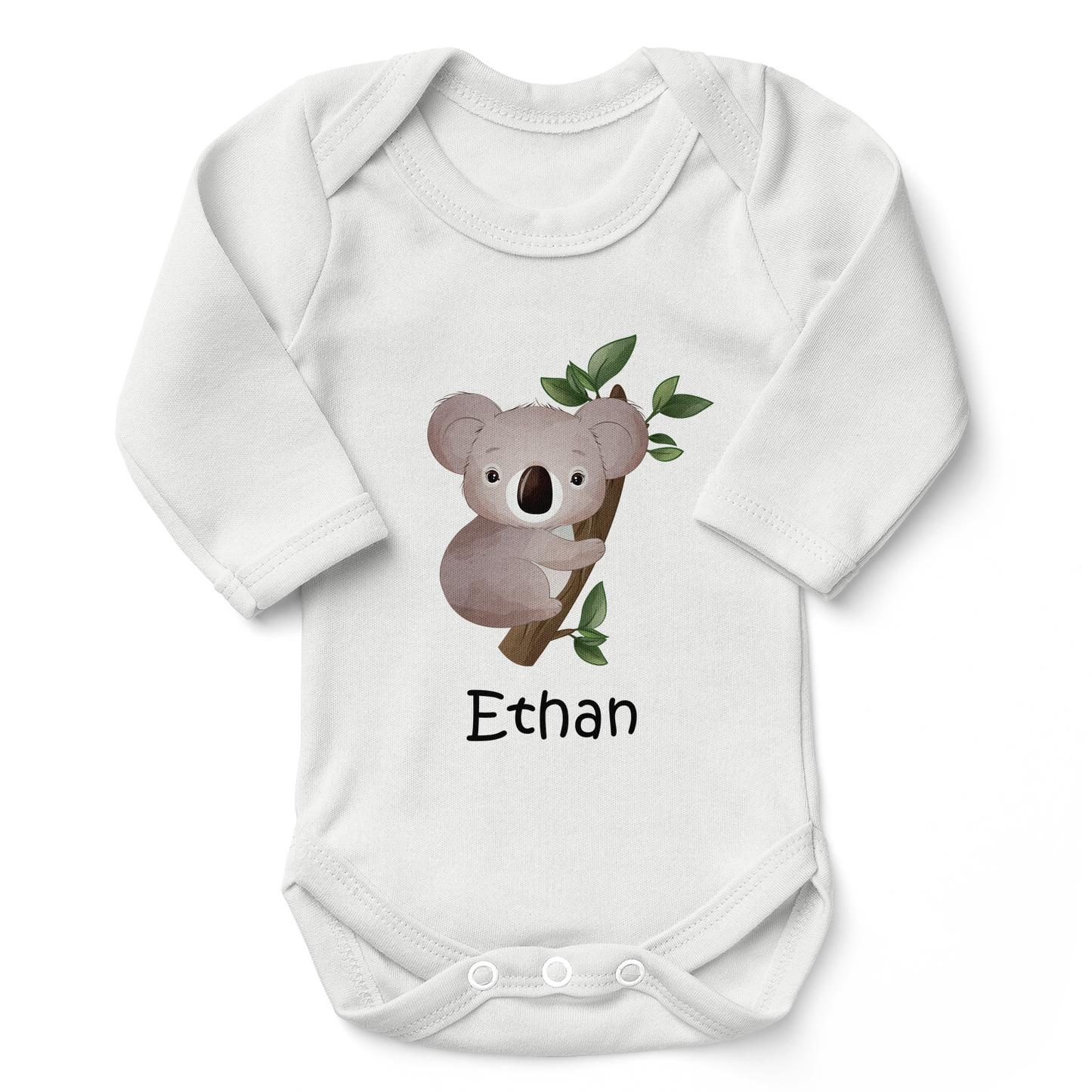 [Personalized] Endanzoo Organic Baby Bodysuit - Koala