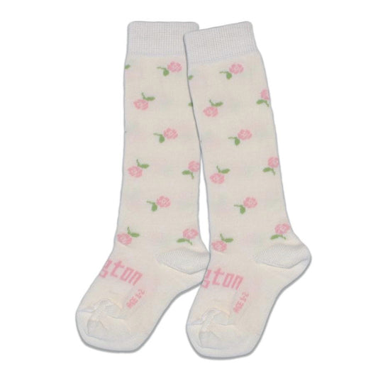 Lamington Merino Wool Knee High Natural Socks - Rosie