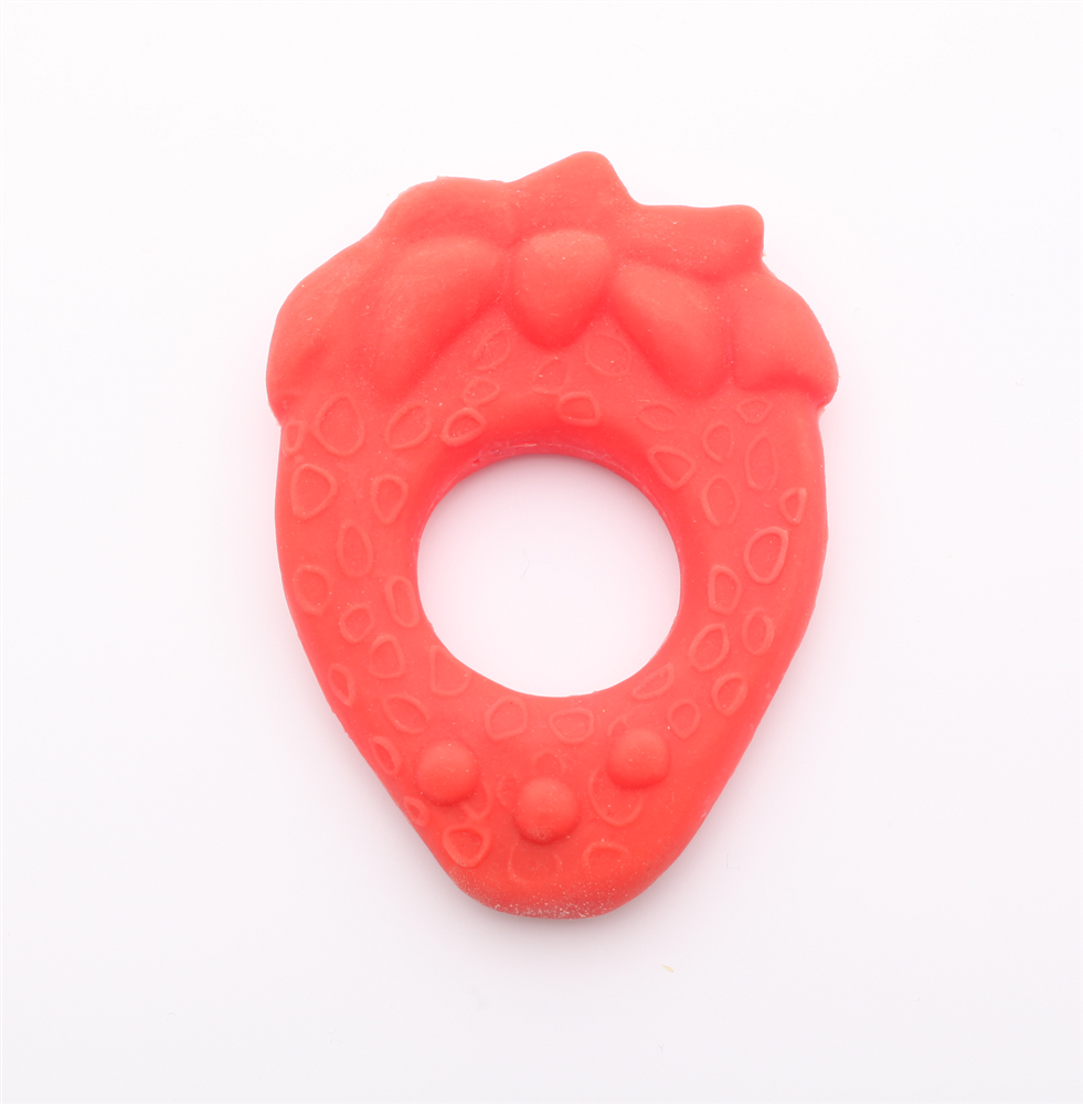 Lanco Natural Rubber Teether - Strawberry