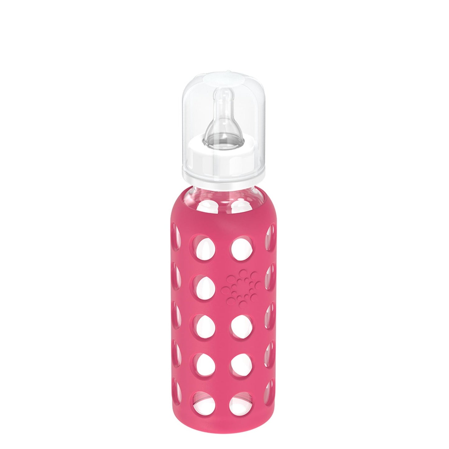 Life Factory Glass Baby Bottle Raspberry Pink (250ml)
