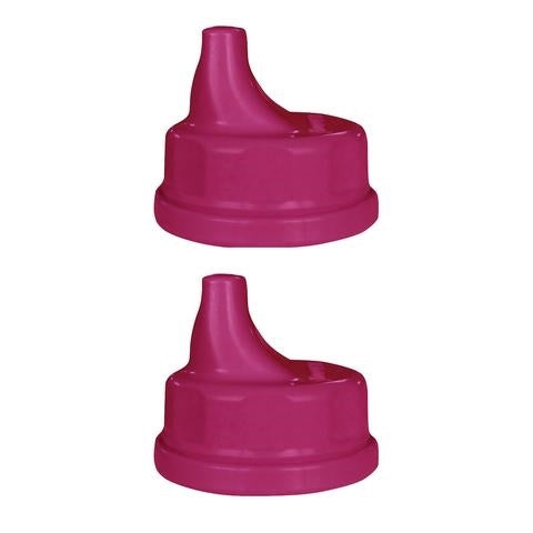 Life Factory Sippy Caps - Raspberry / 2 pack