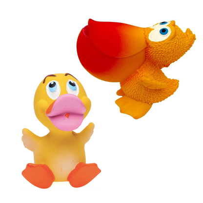 Lanco Natural Rubber Bath Toy - Happy Duck Nata & Pelican Belen