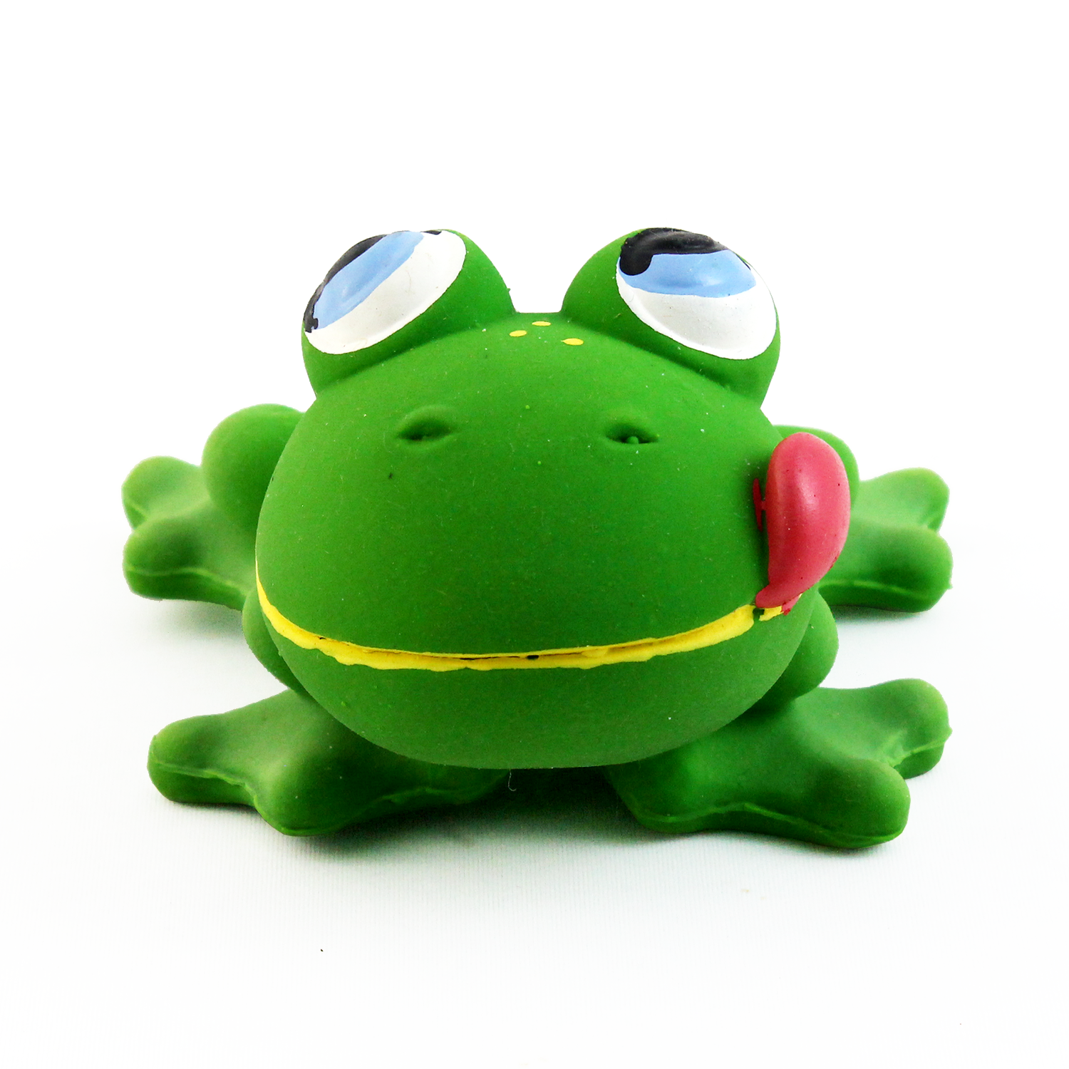 Squeaky Rubber Frog Dog Toy