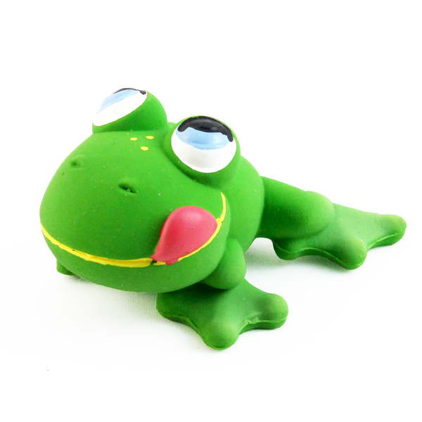Lanco Natural Rubber Bath Toy - Frog Sitting Lucho