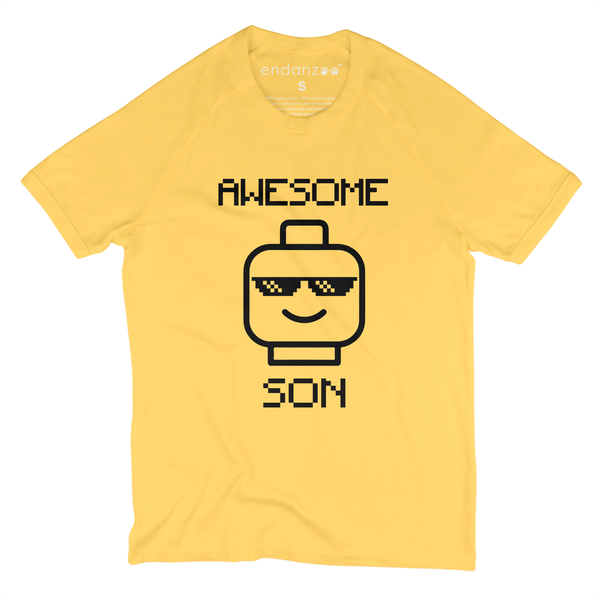 Endanzoo Matching Dad-and-Son Organic Tee Shirts - Awesome Family