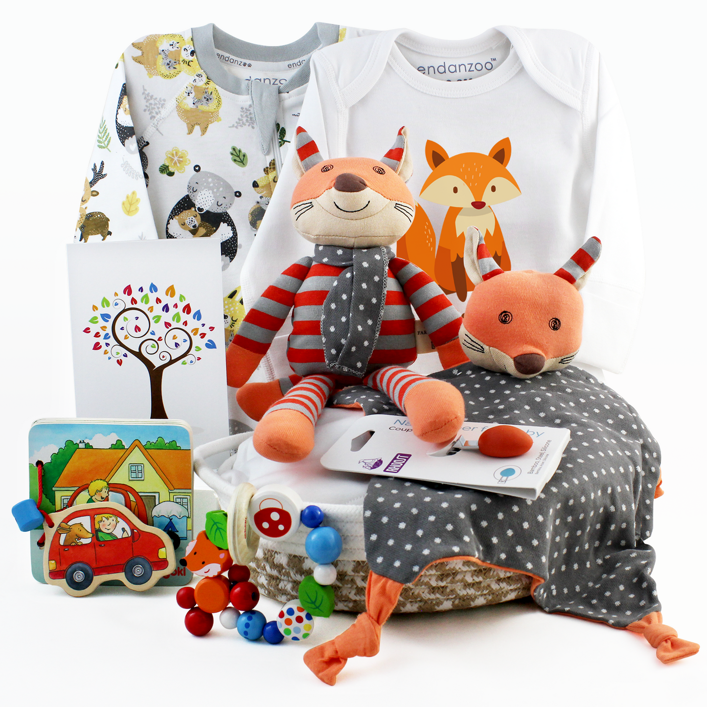 Baby Gift Basket - Friendly Fox