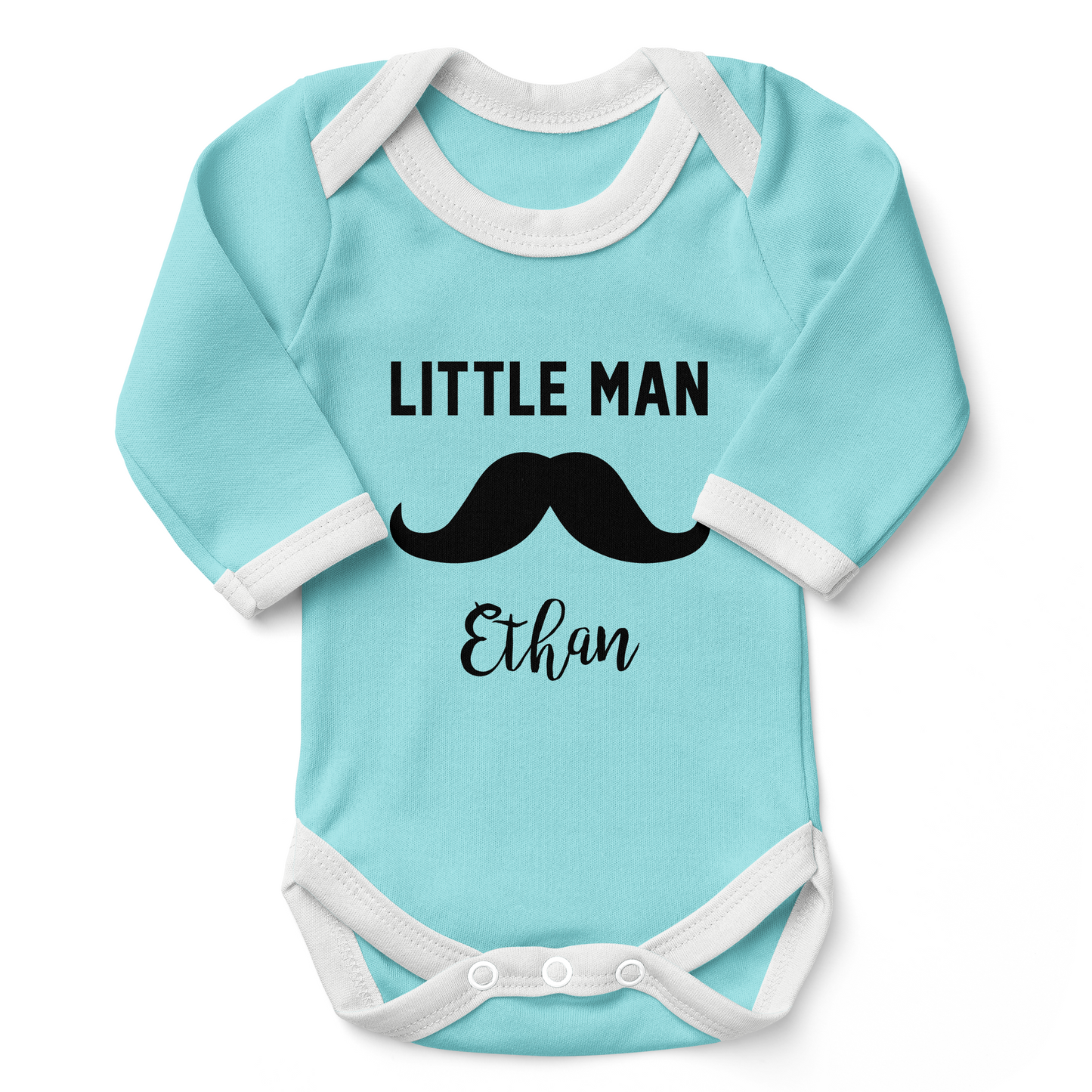 [Personalized] Endanzoo Organic Long Sleeves Baby Bodysuit - Little Man