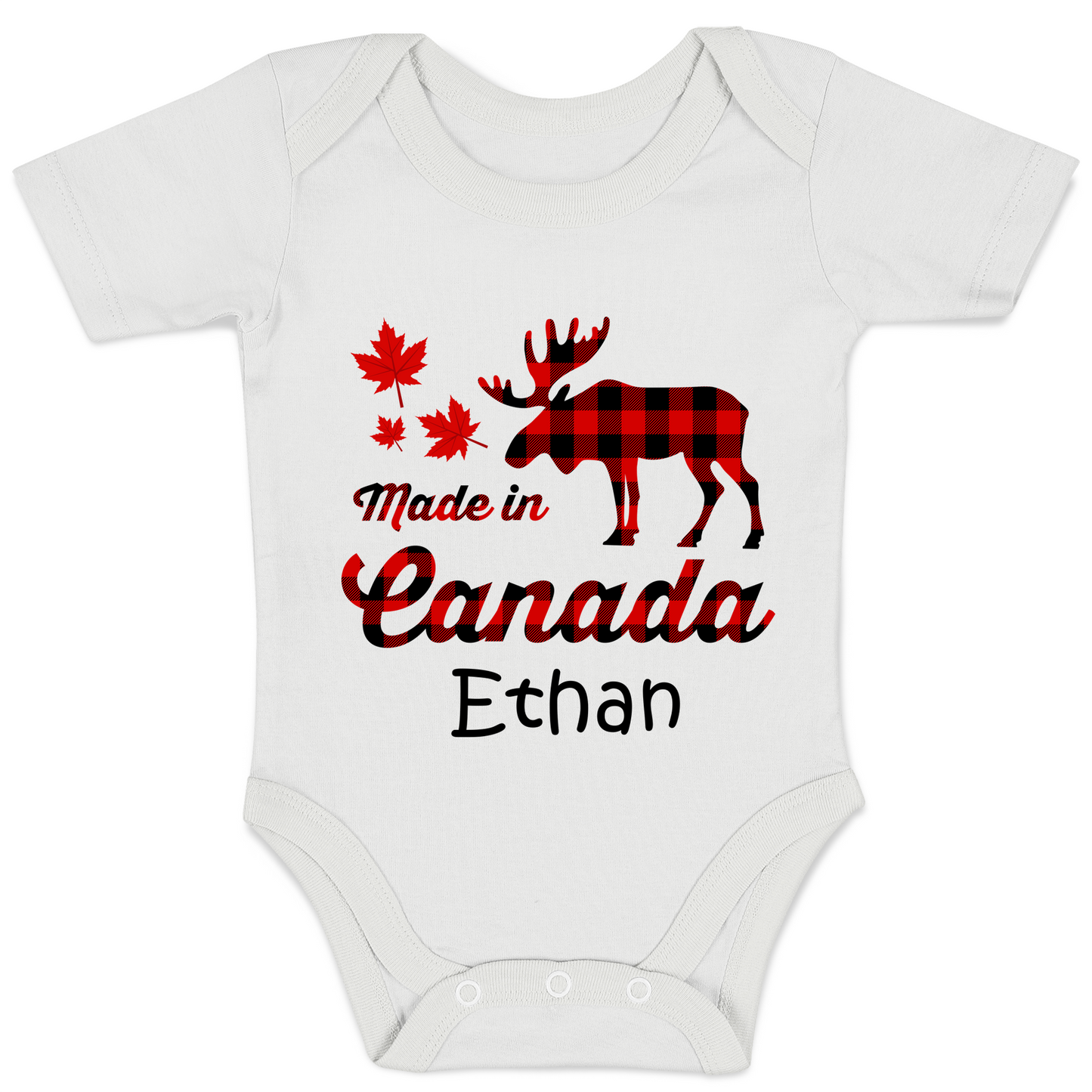 [Personalized] Endanzoo Organic Baby Bodysuit - Made in Canada