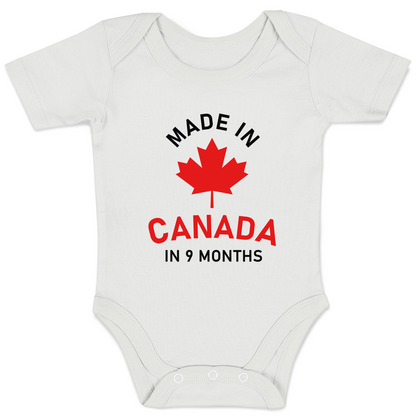 Endanzoo Organic Baby Bodysuit - Made in Canada in 9 Months