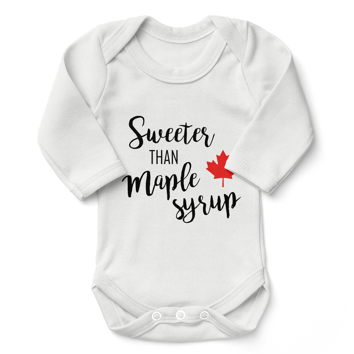 Endanzoo Organic Baby Bodysuit - Sweeter than Canada Maple Syrup