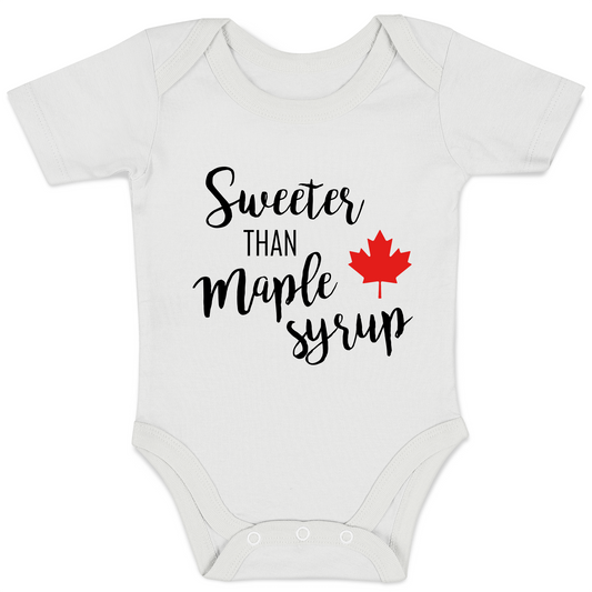 Sweeter than Canada Maple Syrup - Organic Baby Bodysuit
