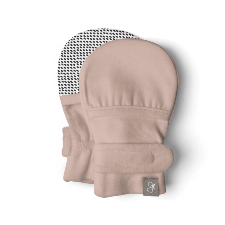Goumikids Organic Baby Stay On Mittens - Rose