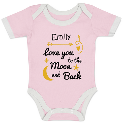 [Personalized] Endanzoo Organic Baby Bodysuit - Love You To The Moon & Back