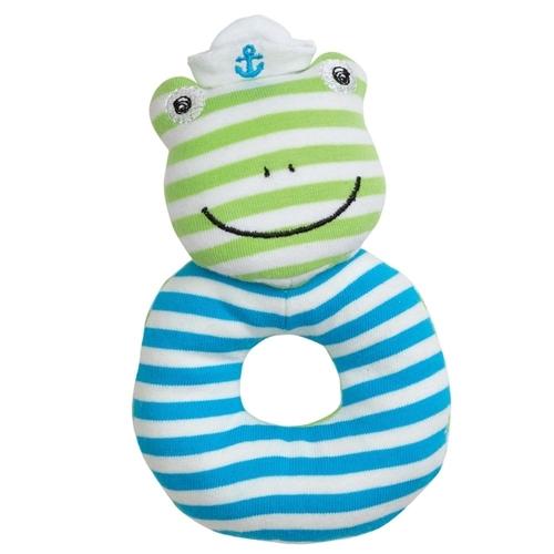 Organic Farm Buddies - Skippy The Frog Teething Rattle