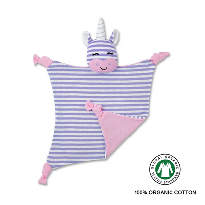 [Personalized] OFB Organic Cotton Baby Blankie - Cupcake the Unicorn
