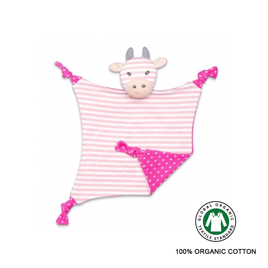 [Personalized] OFB Organic Cotton Baby Blankie - Georgia Giraffe