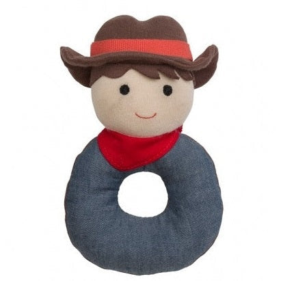 Organic Farm Buddies Teething Rattle - Barnyard Billy