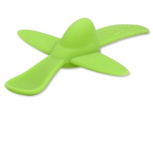 Oogaa Silicone Airplane Spoon (Green)