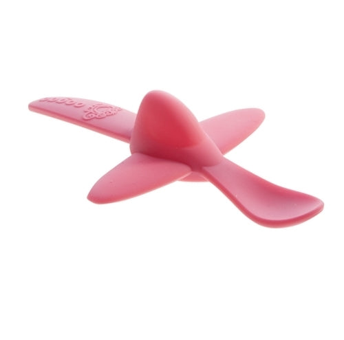 Oogaa Silicone Airplane Spoon (Pink)