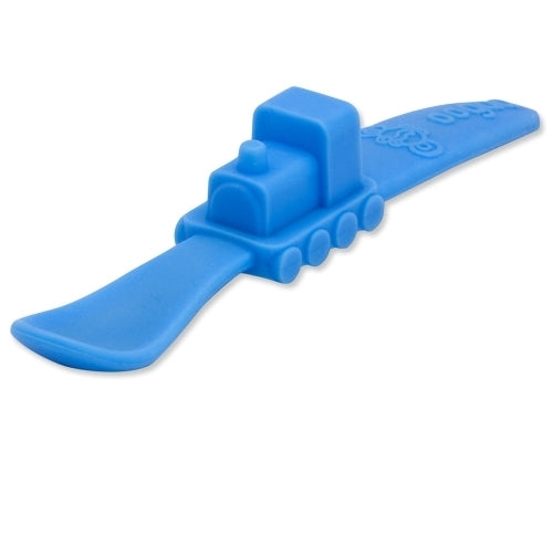 Oogaa Silicone Train Spoon (Blue)