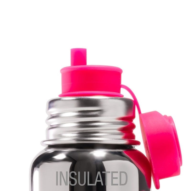 Pura Silicone Sport Top - Big Mouth Straw / Pink