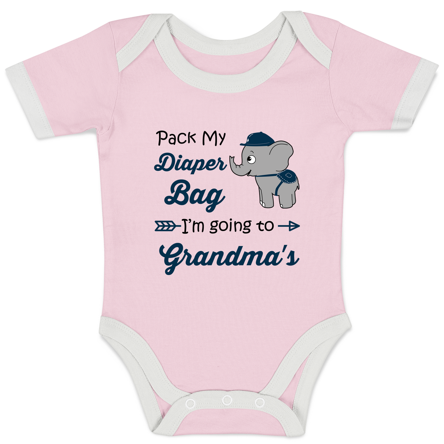Endanzoo Organic Baby Bodysuit - Going to Grandma's