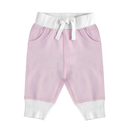 Endanzoo Matching Organic Cuff Pant & Headband - Pink