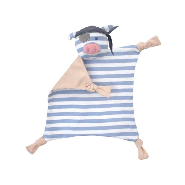 [Personalized] OFB Organic Cotton Baby Blankie - Pirate Pig