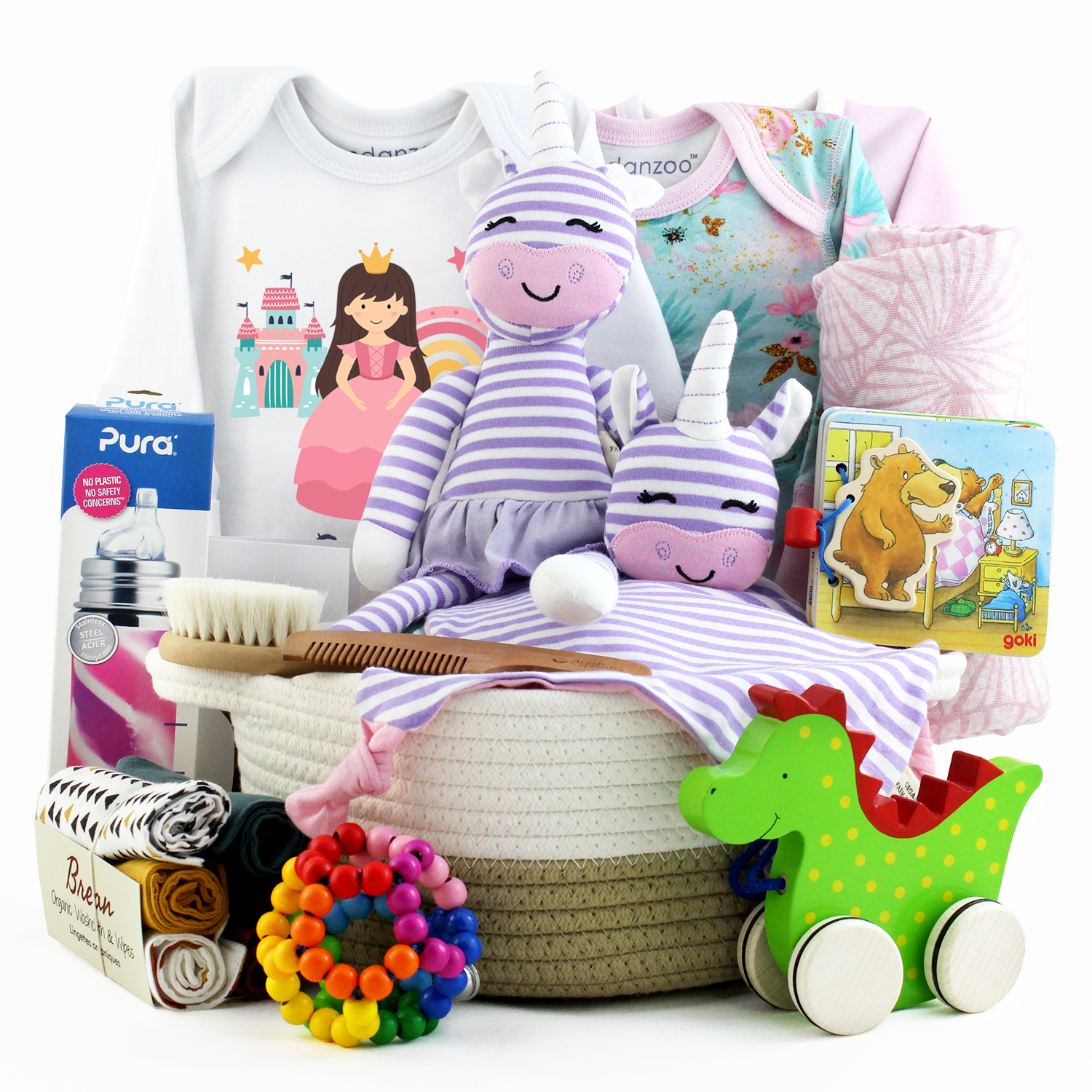 Zeronto Baby Girl Gift Basket - The Adventure of the Royal Princess