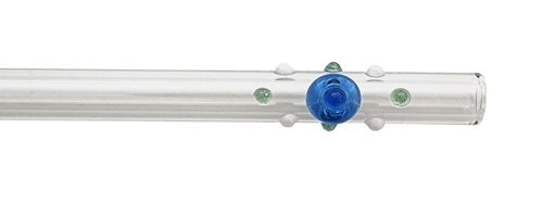 Strawesome 8" Standard Glass Straw - Bluebelle
