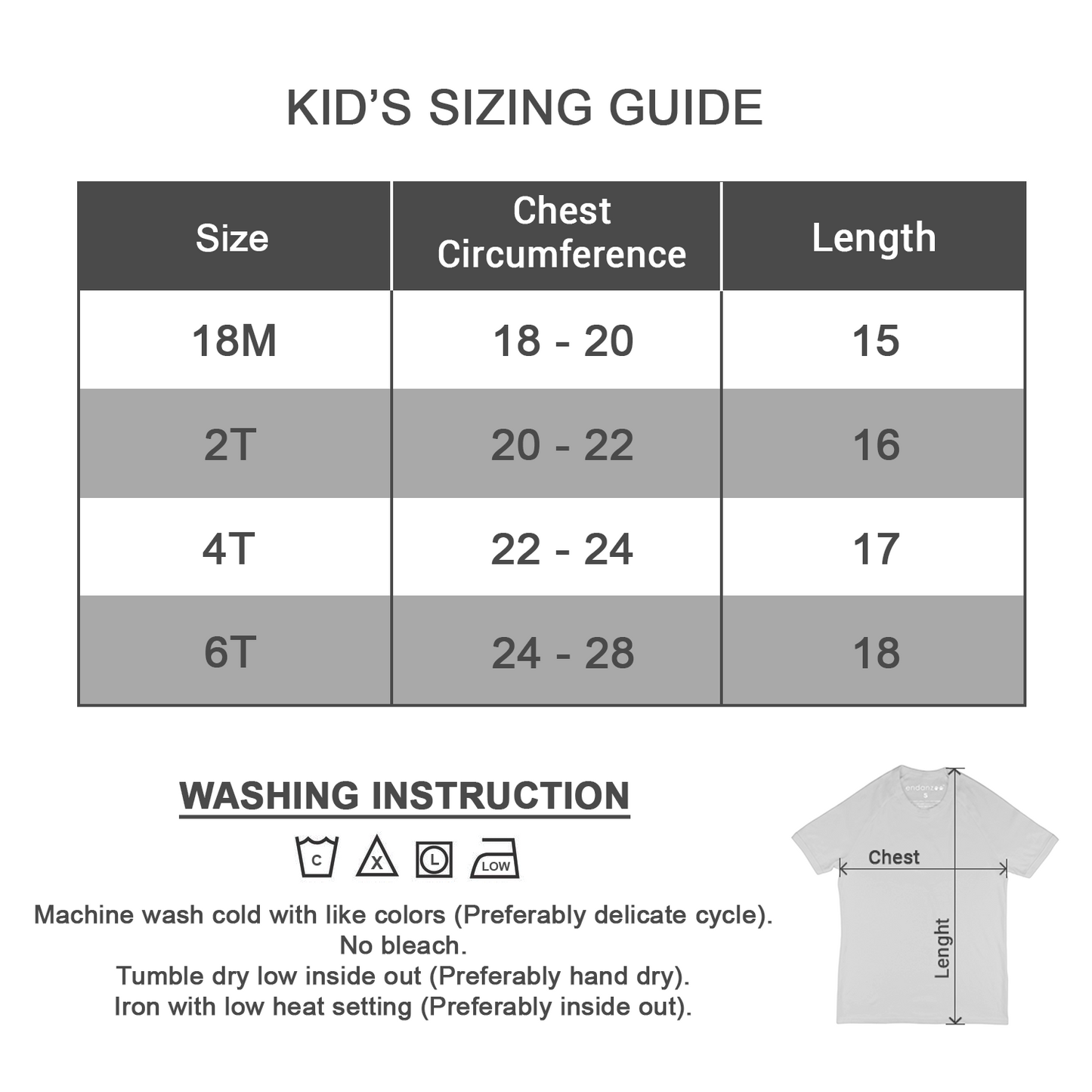 [Custom Image] Organic Toddler Kids T-shirt - Three-quarter Sleeve