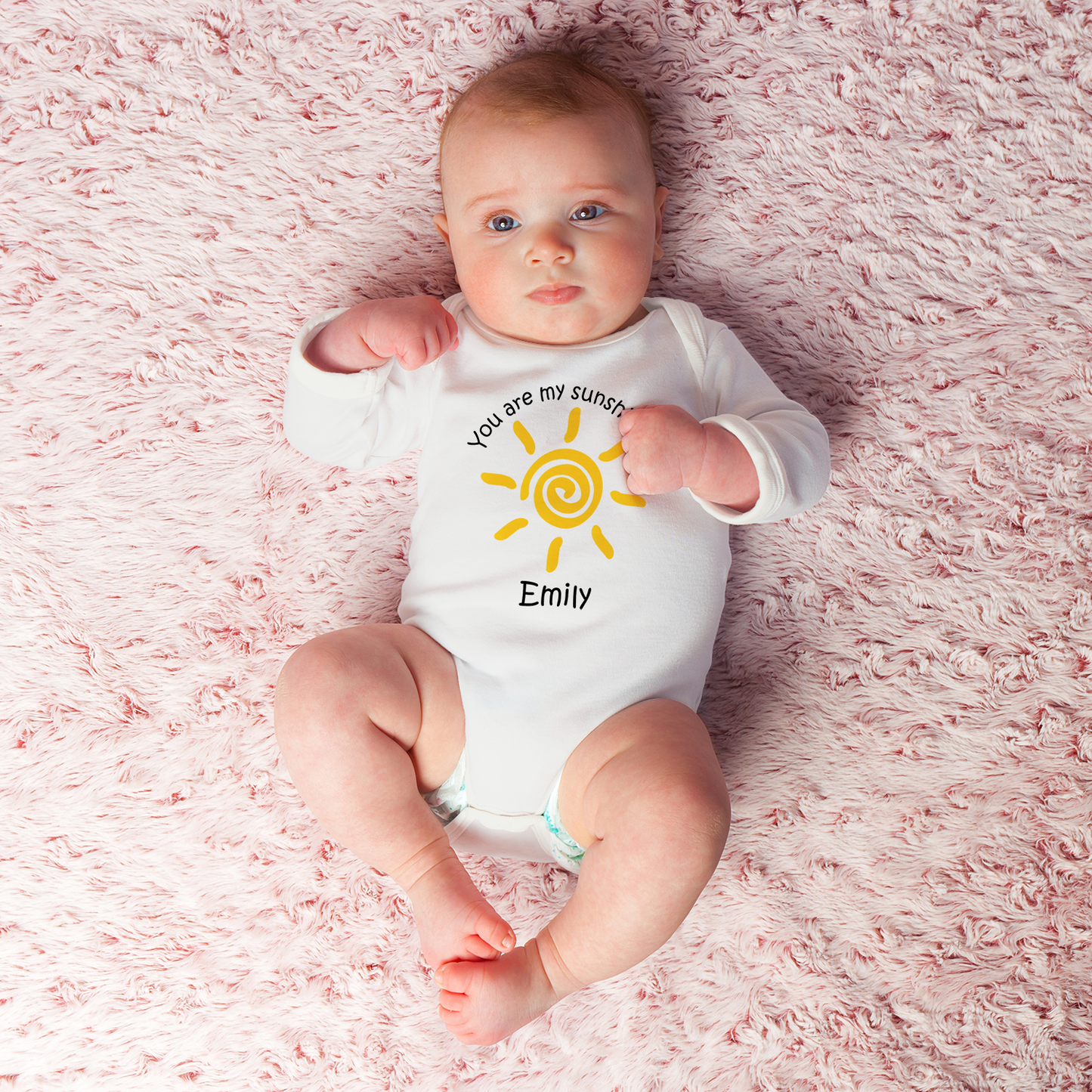 [Personalized]  Endanzoo Organic Baby Bodysuit - You are my Sunshine