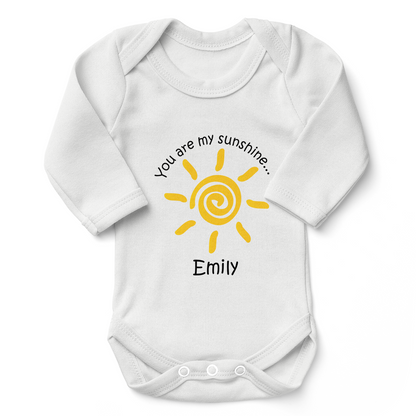 [Personalized]  Endanzoo Organic Baby Bodysuit - You are my Sunshine