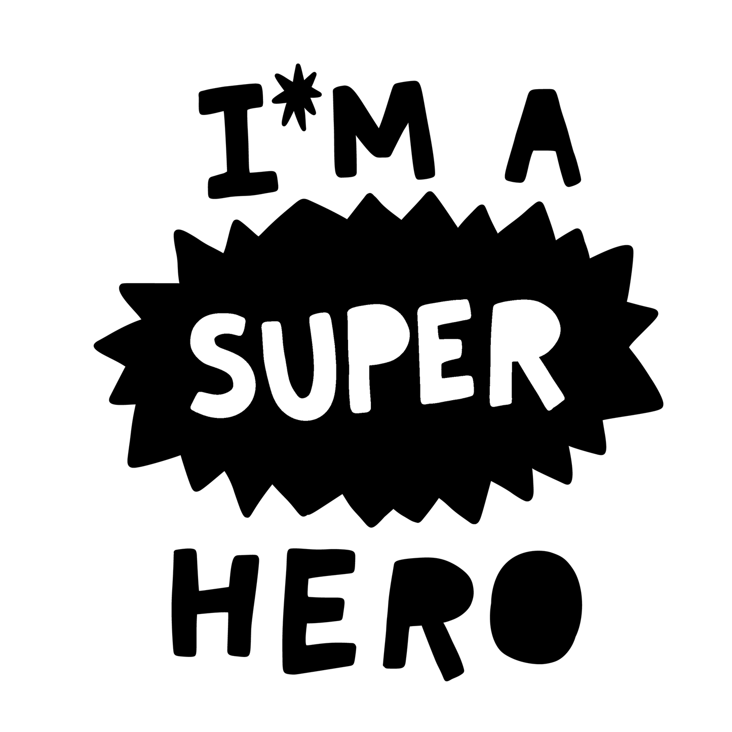 Super Hero Short Sleeves Organic Kids Tee Shirt