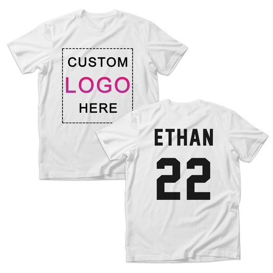 [Custom] Sports Team I Football I Basketball I Hockey I Soccer - Organic Toddler Kids T-shirt (Front & Back)