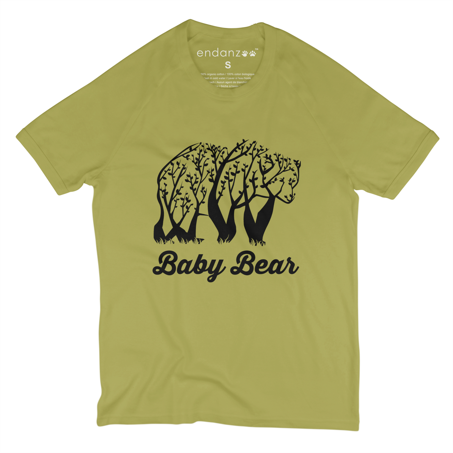 Endanzoo Matching Family Organic Tee Shirts - Tree Bears (Green)