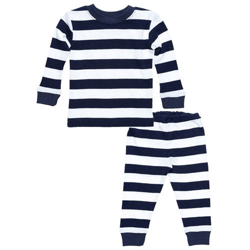 Under The Nile Organic Kids Pajamas - Navy Stripe