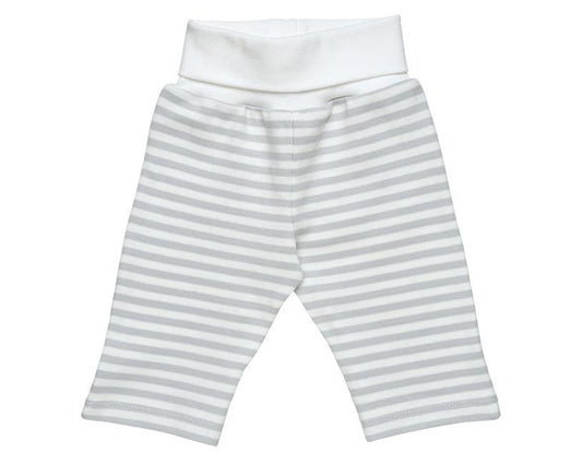 Under The Nile - Organic Rolled Waist Pant (Grey Stripe)