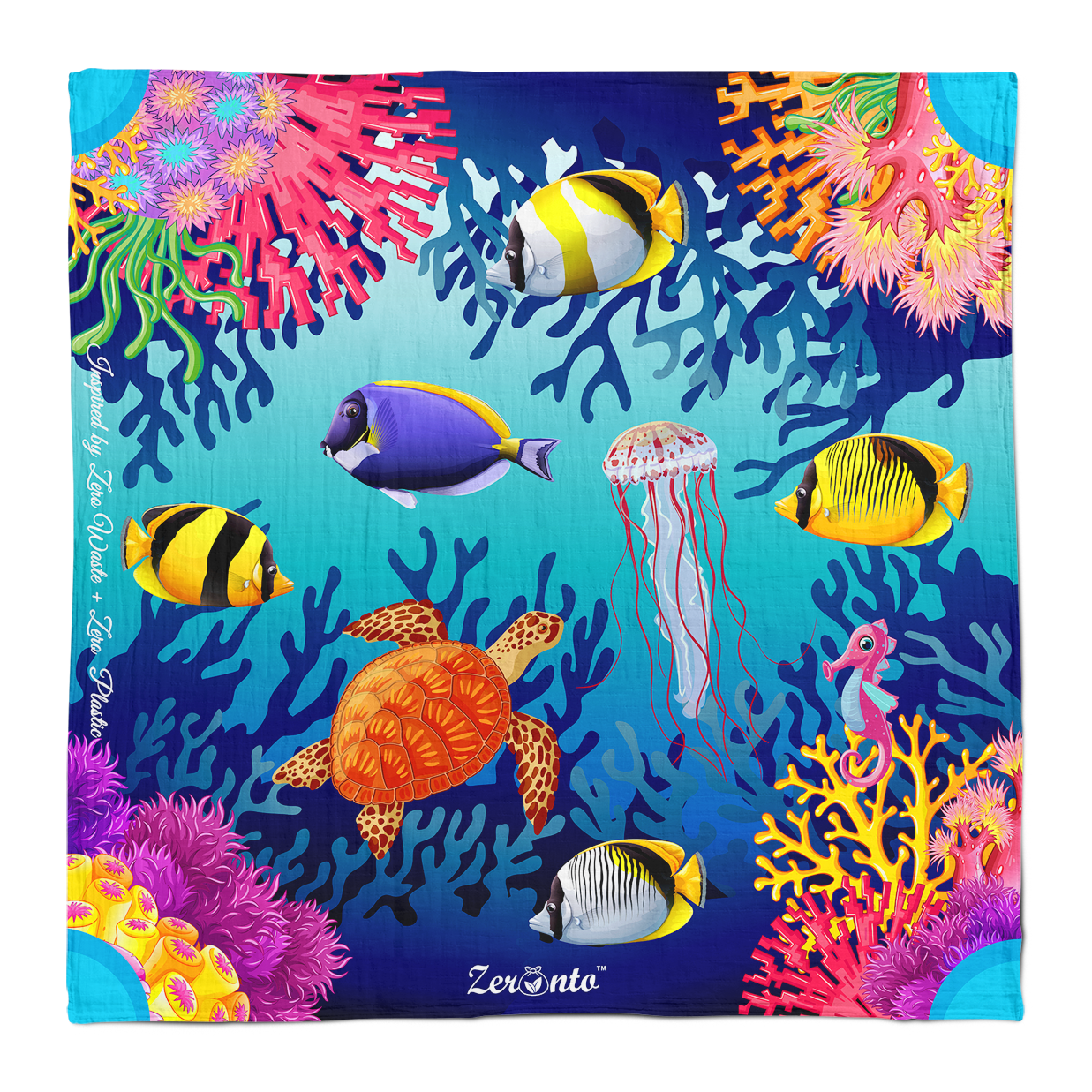 Cloth Wrapper - Coral Reef