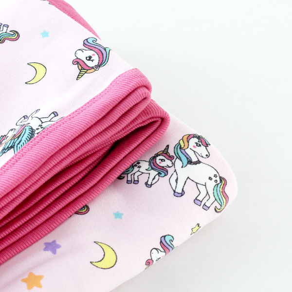 Endanzoo Organic Baby Swaddle Blanket Rainbow Unicorns Baby Joy Canada