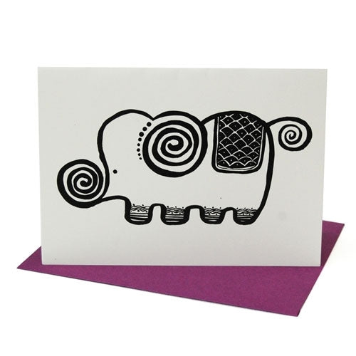Wee Gallery Blank Elephant Greeting Cards with Envelope