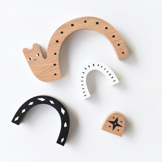 Wee Gallery Organic Bamboo Nesting Toy - Snail