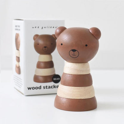Wee Gallery Wooden Stacking Toy - Bear