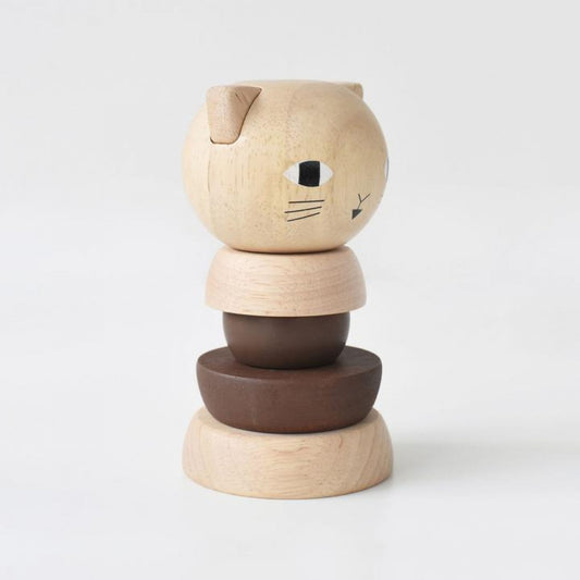 Wee Gallery Wooden Stacking Toy - Cat
