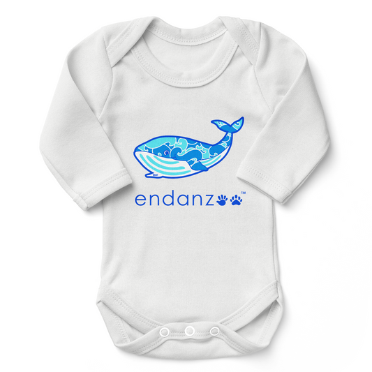 Endanzoo Organic Bodysuit - Whale Making Waves
