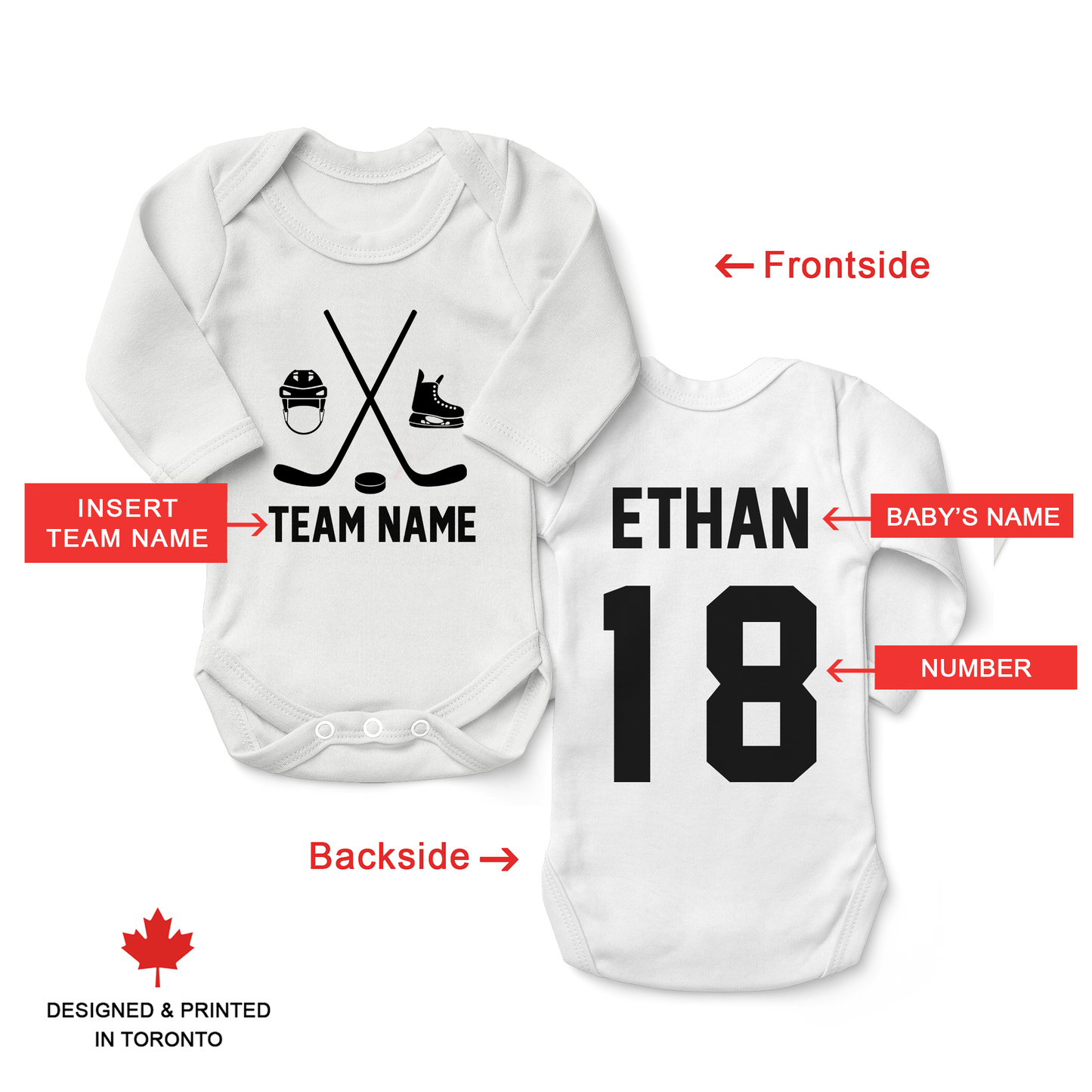 Zeronto Baby Boy Gift Basket - Future Hockey Star