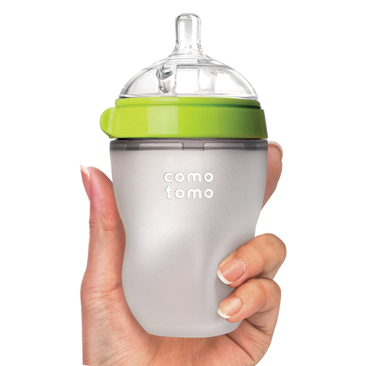 Comotomo Silicone Baby Bottle 250 ml / 8 oz - Green (Single)