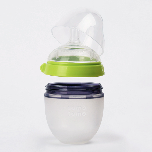 Comotomo Silicone Baby Bottle 150 ml / 5 oz - Green (Single)