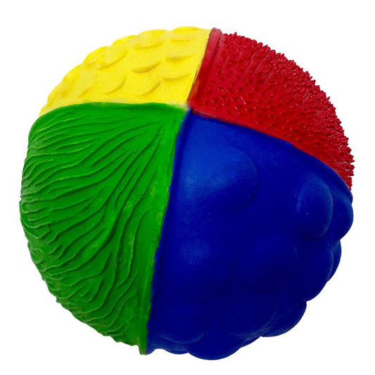 Lanco Natural Rubber Bath Toy - Sensory Ball Primary